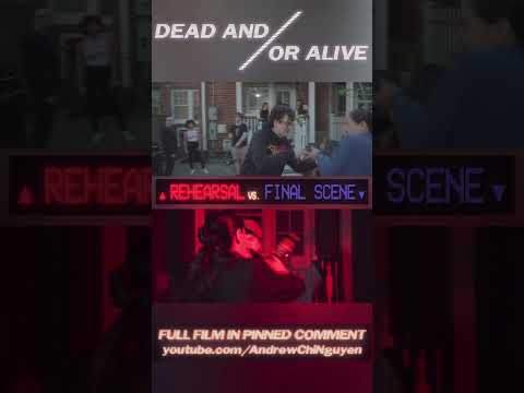 Dead and/or Alive Stunt Rehearsal VS. Final Scene Part 2 #Shorts  #actionfilm  #actioncomedy