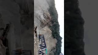 Land Sliding on Mughal road #mughalroadvideo