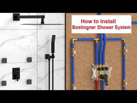 How to Install Bostingner 3 Function Shower System Push Button
