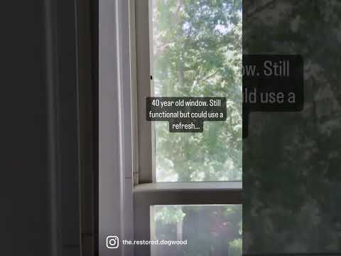 Budget Friendly Window Update! // Chalk Paint an Old Window // Home DIY #diytutorial #shorts #