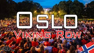 100,000 Fans Celebrate - Viking Row in Oslo, Norway 🇳🇴