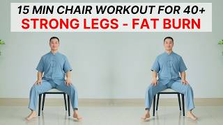15 Min Chair Exercise for Seniors 🌿 Strong Legs, Fat Burn & Healthy Aging | Easy at Home