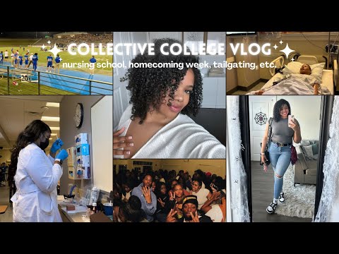 COLLECTIVE COLLEGE VLOG | nursing school, homecoming week, tailgating, etc.