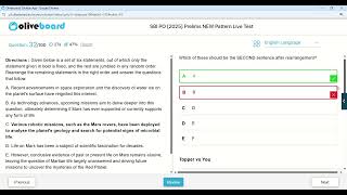 Oliveboard sbi po live mock solution ||2 to 3 july||📚✍️👩‍💻🙇‍♀️😎