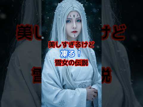 美しすぎるけど凍る！雪女の伝説 #怖い話 #怪現象#都市伝説