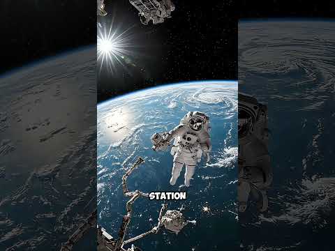 an astronaut drifted into space