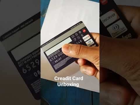 sbm Bank creadit card unboxing