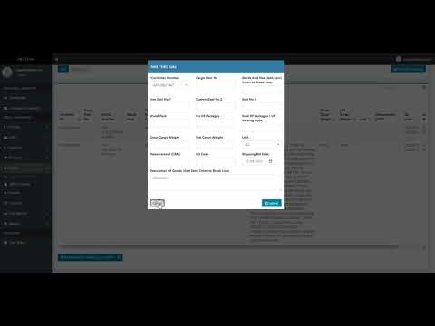 Part 6 - Export Module in SMRT Freight Forwarding Software