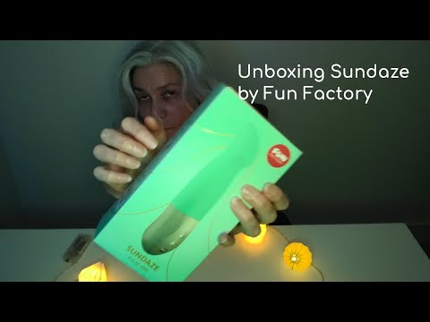 Sundaze by Fun Factory | ASMR Pleasure Toy Unboxing Experience #asmr #sundazevibrator #pleasuretech