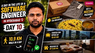 A Day in the Life of a Software Engineer in Hyderabad 💻 | Day 10 | Beautiful Morning & 10 KM Walk