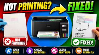 Epson EcoTank 2400 PRINTER HEAD Cleaning - Not Printing Black or Color FIXED! Step-By-Step Tutorial