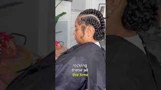 The butterfly braids been EATING 😍😍 #hair #naturalhair #protectivestyles #stitchbraids #braids