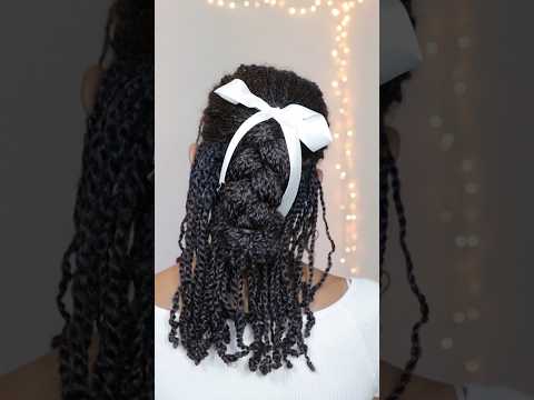 Day 2! #naturalhair #minitwistsonnaturalhair #minitwiststyles #holidayhairstyle #shorts #naturalhair