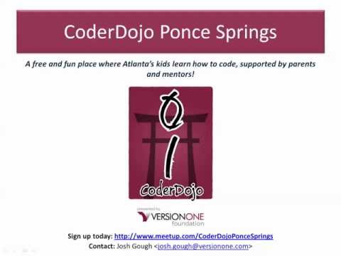 CoderDojo Ponce Springs: helping Atlanta's kids learn to code!
