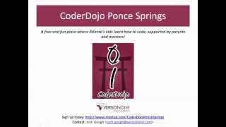 CoderDojo Ponce Springs: helping Atlanta's kids learn to code!
