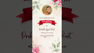 Retirement Party Invitation Video | #retirement #retirementparty | Invito AI-1181