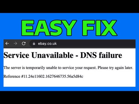 How To Fix Service Unavailable DNS Failure The Server is Temporarily Unable to Service Your Request