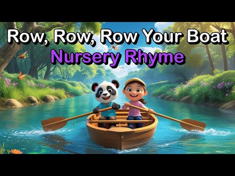Row, Row, Row Your Boat 🚤 | Fun Nursery Rhyme for Kids | Sing Along and Dance!