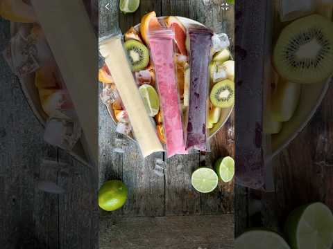 All-you-can-eat smoothie ice pops 🍦 #healthylifestyle #healthyicecream #healthyrecipes #diyicecream