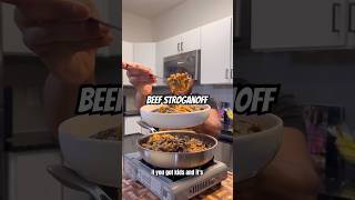 Beef Stroganoff 🔥🔥#dinnerrecipe  #beefstroganoff #onepotmeal #shorts