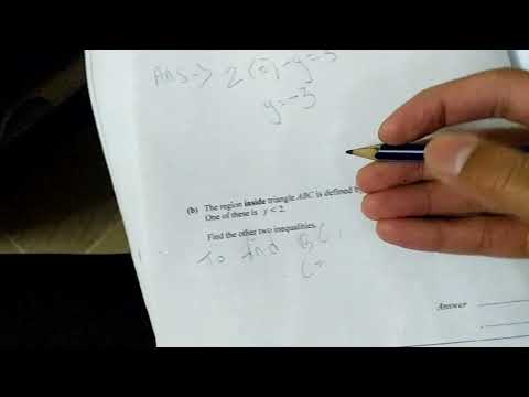 How to find coordinates and inequalities