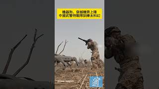 機器狗、穿越機齊上陣，中國武警特戰隊訓練太科幻。#機器狗 #軍事 #AI