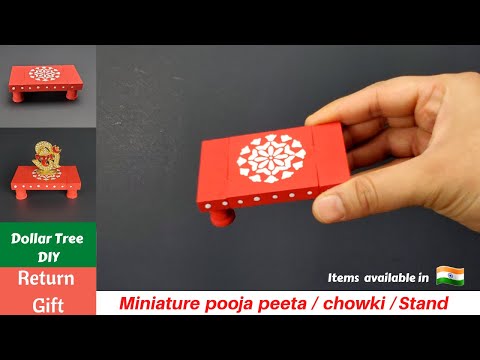 Miniature Pooja Peeta|Diwali Diya holder|Pooja Stand Diy,Traditional Indian Decor #diwalidecoration