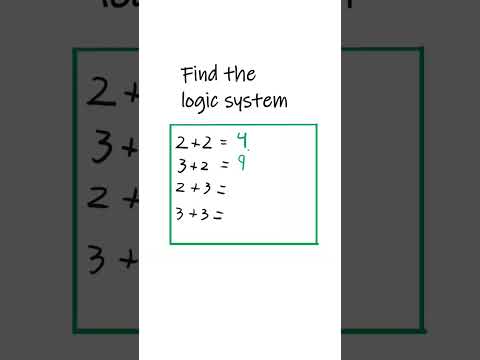 Find the logic system #math #braintest #iqtest #maths