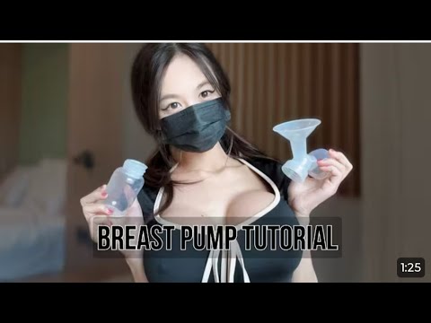 [4K] Breastfeeding Milk Breast Pump Tutorial with Eliz | Nice Tips