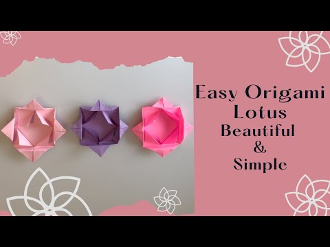 Origami Lotus, Beautiful and Simple
