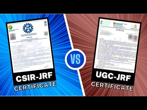 CSIR Award Letter vs UGC Award Letter | Major Differences | Validity | e-Certificate