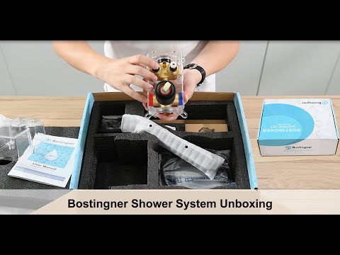 Bostingner Shower System 10 Inch Push Button Set Unboxing and Review
