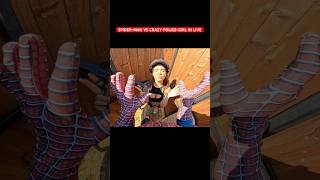 SPIDER-MAN VS CRAZY POLICE-GIRL IN LOVE #spiderman #crazygirl #minecraft #funny #love #parkour #pov