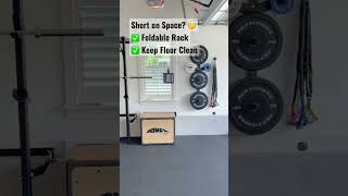 Maximize Your Home Gym Space! #garagegym #homegym #crossfit #homegymequipment #athomeworkout #rogue