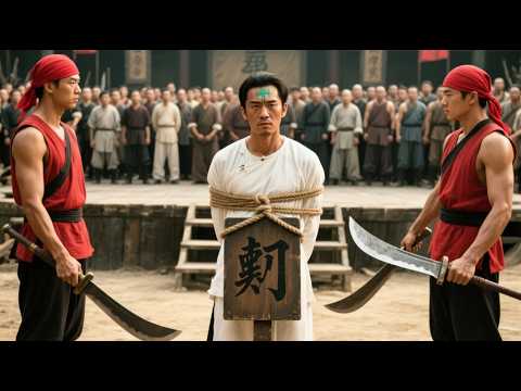 The young man is about to be beheaded, and hundreds of Kung Fu masters rescue the execution ground!