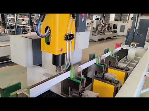 #aluminum  profile #cnc  #drilling  and #milling  machine (single|double spindle)