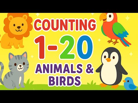 Learn to Count 1–20 with Animals | Fun Counting for Kids & Toddlers