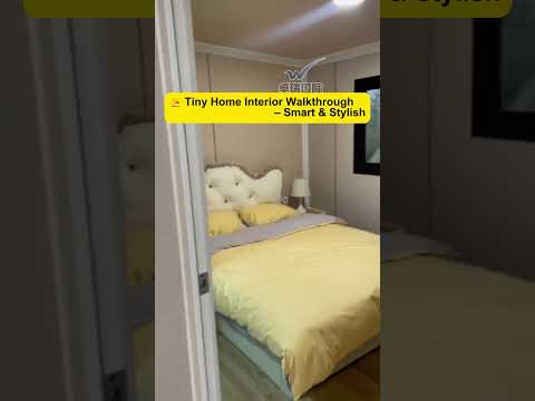 Take a quick tour inside our latest tiny home #containerhome #prefabhouse #modularliving #tinyhouse