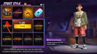 BREAK DANCER BUNDLE RETURN SPIN | THE STREETS BUNDLE RETURN SPIN - GARENA FREE FIRE