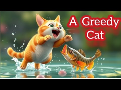 A Greedy Cat 😺ایک لالچی بلّی ki kahani |New Kahaniya|Moral stories for kids 