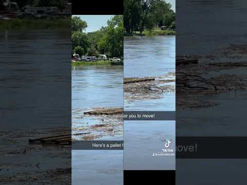 Iowa Flooding! #iowa #flood #flooding #missouririver #river #riverflood #viral #viralshorts