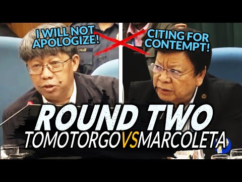 Atty. Vlogger Tomotorgo VS Marcoleta ROUND 2 Gustong i-Cited-for-Contempt ng house