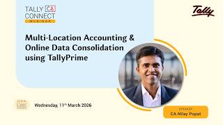 Multi-Location Accounting & Online Data Consolidation using TallyPrime | CA Nilay Popat