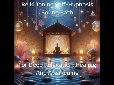 Reiki Toning Self Hypnosis Sound Bath for Deep Healing, Relaxation, and Awakening