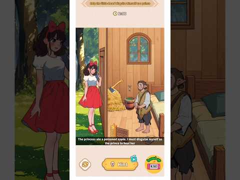 Brain Puzzle Tricky Quest Level 36 Dwarf Prince - Help the little dwarf disguise himself as a prince
