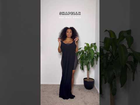 Shapellx Try-On: Maxi Dress that SNATCHES! #shapellx #tryonhaul #shapewear #curvefashion