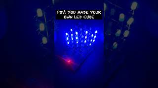 4*4*4 LED Cube Magic in 60 Seconds! DIY with Arduino Nano #diy #led #arduino #electronics