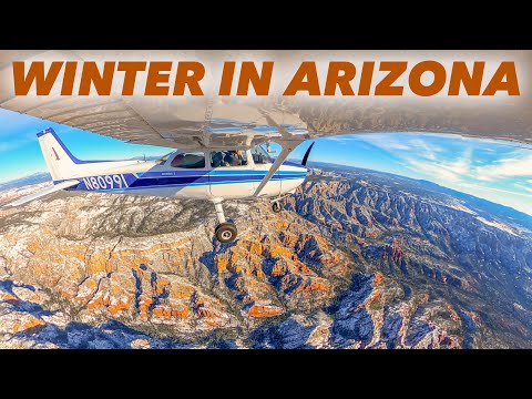 Sedona Snow ❄️🏜️ 1,700nm in 2 Cessnas