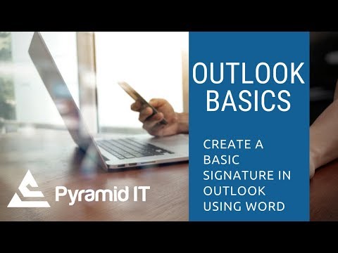 Create more advanced outlook signatures using Microsoft Word