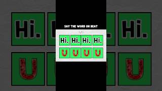 Say the word on beat Challenge level 1-5